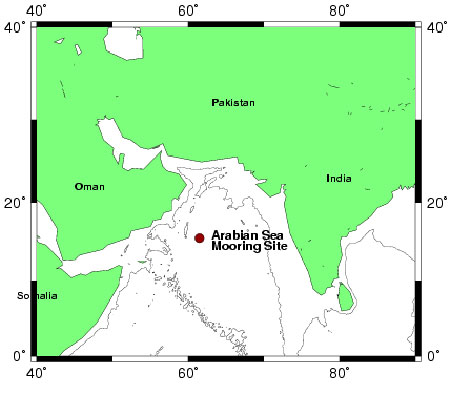 Arabian Sea Experiment Map